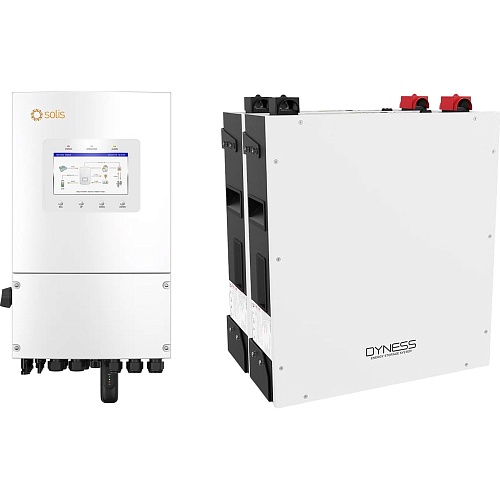 Система хранения энергии Solis S6-EH1P6K-L-PLUS 6kW + 2 АКБ Dyness DL5.0C Heating 10.2kWh (51.2V/100Ah/5120Wh)