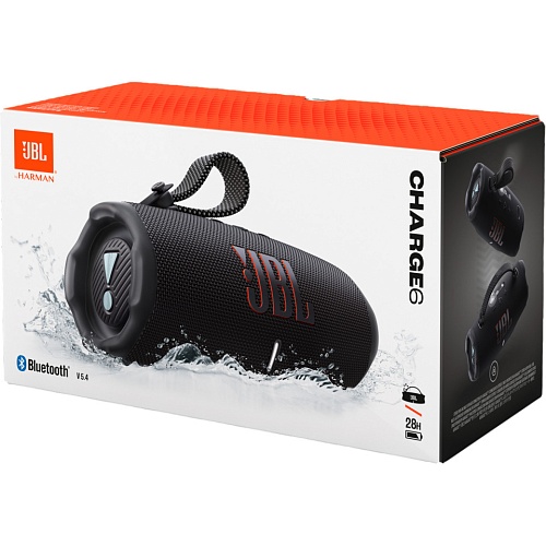 Портативная акустика JBL Charge 6 Black (JBLCHARGE6BL) - купить в