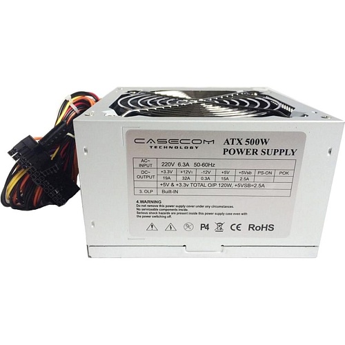 Блок живлення  Casecom 500W (CM 500 ATX) - придбати в Дніпрі, Україні: ціна, характеристики | інтернет-магазин TOUCH