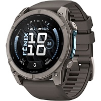 Смарт-часы Garmin Fenix 9 51mm Titanium with Pebble Gray Silicone Band (010-04763-00/01)