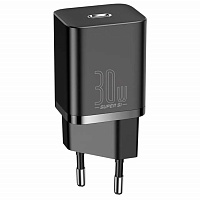 Мережевий зарядний пристрій Baseus Super Si 30W (CCSUP-J01) Black - придбати в Дніпрі, Україні: ціна, характеристики | інтернет-магазин TOUCH