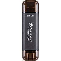 Внешний SSD накопитель Transcend ESD310C 256GB Black (TS256GESD310C)