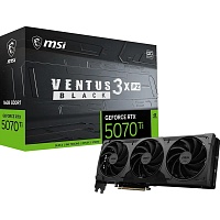 Видеокарта MSI GeForce RTX 5070 Ti 16GB Ventus 3X PZ OC Black (912-v531-673) EU