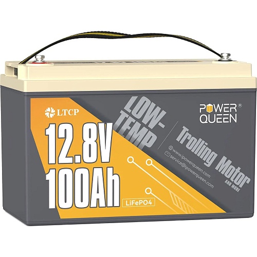 Аккумулятор Power Queen Low-Temp LiFePO4 12V (12.8V/100Ah/1280Wh) (P12V100-100-LTP-4-A100)