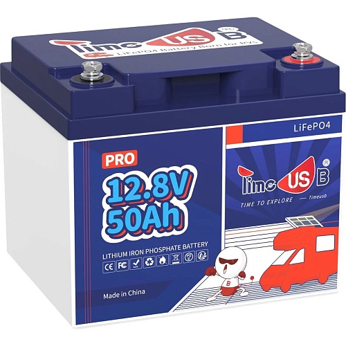 Акумулятор Timeusb LiFePO4 12V (12.8V/50Ah/640Wh) (Timeusb-12.8V200Ah)