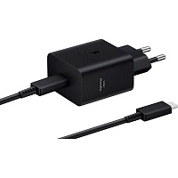 Сетевое зарядное устройство Samsung 45W + Cable USB-C to USB-C Black (EP-T4511XBEGEU)