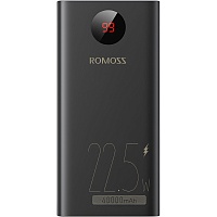 Зовнішній акумулятор Romoss PEA40PF 40000mAh 22.5W Black (PEA40-152-2133H) - придбати в Дніпрі, Україні: ціна, характеристики | інтернет-магазин TOUCH
