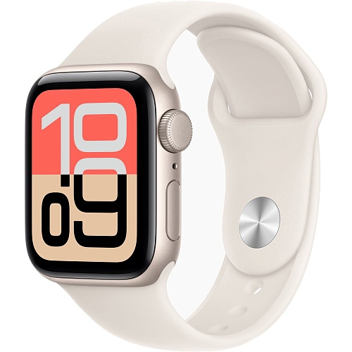 Смарт-часы Apple Watch SE 3 GPS 40mm Starlight Aluminum Case with Starlight Sport Band S/M (MEH34)