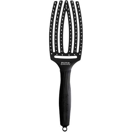 Щетка-расческа Olivia Garden Fingerbrush Medium Black (OGID1393)