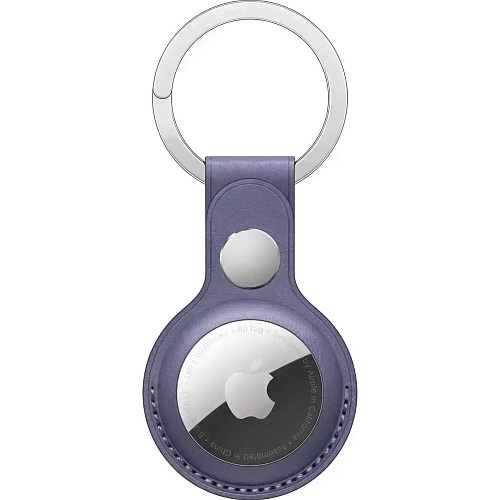 Чехол для поисковой метки Apple AirTag Leather Key Ring Grey HC