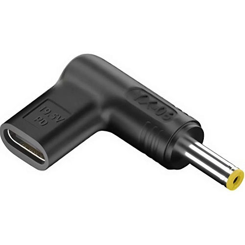 Переходник PRC USB-C to DC Adapter YX-06 PD19 5V 5.5x2.5мм Black