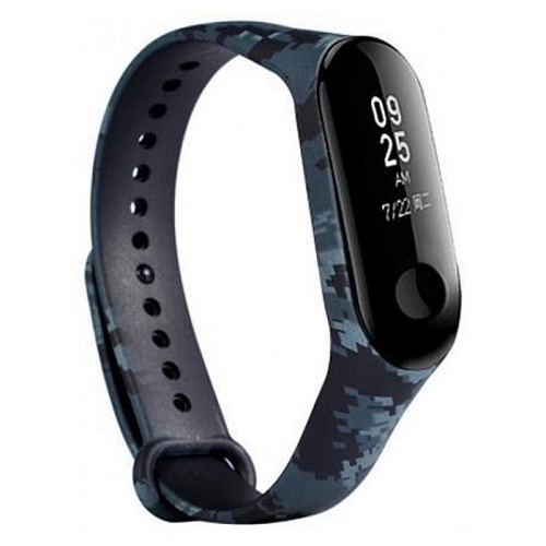 Ремешок силиконовый для Xiaomi MI Band 3/4 (Khaki Grey)