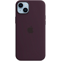 Чехол Silicone Case с MagSafe для Apple iPhone 14 Plus (Elderberry) ААА