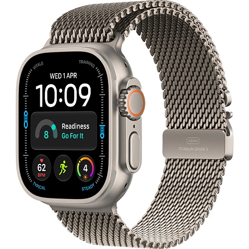 Смарт-часы Apple Watch Ultra 4 49mm Natural Titanium Case with Natural Titanium Milanese Loop L (MJAA4)