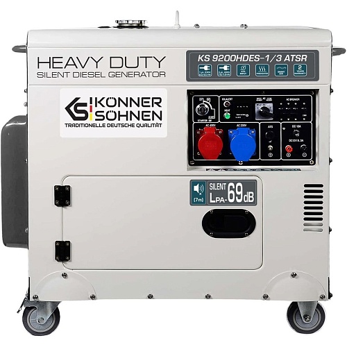 Генератор дизельний Konner&Sohnen KS 9202HDES-1/3 ATSR (EURO II) 6/6.5 кВт - придбати в Дніпрі, Україні: ціна, характеристики | інтернет-магазин TOUCH