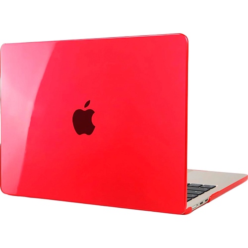 Пластиковая накладка (верх и низ) HardShell Case для Apple MacBook Air 15.3'' M2 A2941 2023 Crystal Red