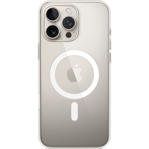 Чехол Clear Case with MagSafe для Apple iPhone 16 Pro Max Transparent AAA