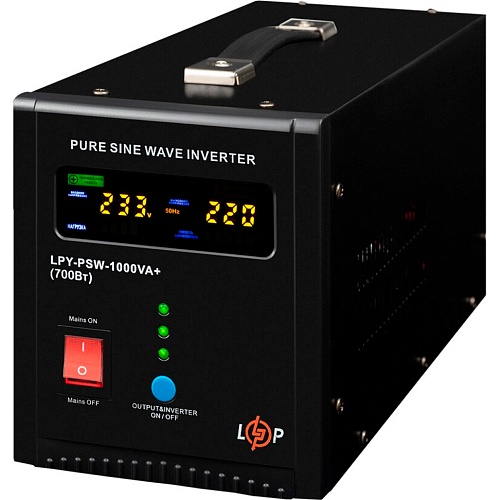 Источник бесперебойного питания (ИБП) LogicPower LPY-PSW-1000VA+ 700Вт (22871)