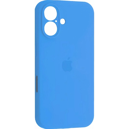 Чехол Silicone Case Camera Protect для Apple iPhone 16 Surf Blue AA