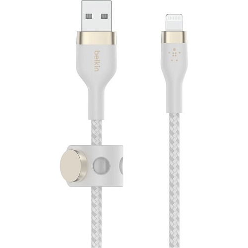 Кабель Belkin Boost Up Charge Pro Flex USB-A to Lightning 1m White (CAA010BT1MWH) - придбати в Дніпрі, Україні: ціна, характеристики | інтернет-магазин TOUCH