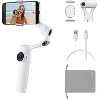 Стабілізатор відеозйомки Insta360 Flow 2 AI Tracker Bundle White (CINSABQA-W) - придбати в Дніпрі, Україні: ціна, характеристики | інтернет-магазин TOUCH