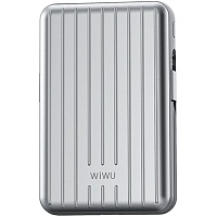 Внешний аккумулятор WiWU PP04 Trunk Series Magnetic Wireless 20000mAh 22.5W Silver (6936686410847)