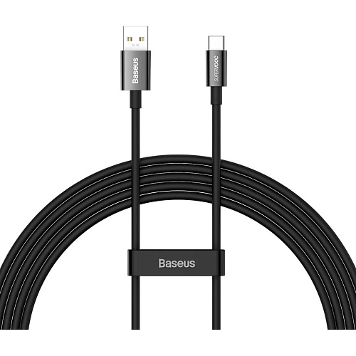 Кабель Baseus Superior Series SUPERVOOC USB-A to USB-C 65W 2m Black (CAYS001001)