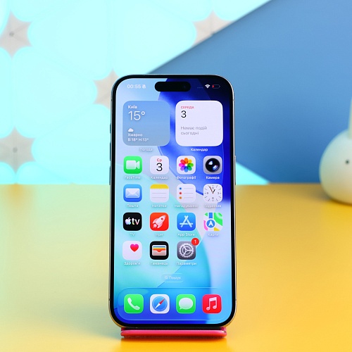 Смартфон Apple iPhone 15 Pro 128GB Natural Titanium (MTUX3) Б/У