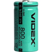 Аккумулятор Videx 16340 800mAh Li-ion 1шт (16340/800/1B)