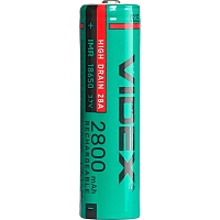 Аккумулятор Videx 18650 2800mAh Li-ion 1шт (IMR18650/2800/1BLK)