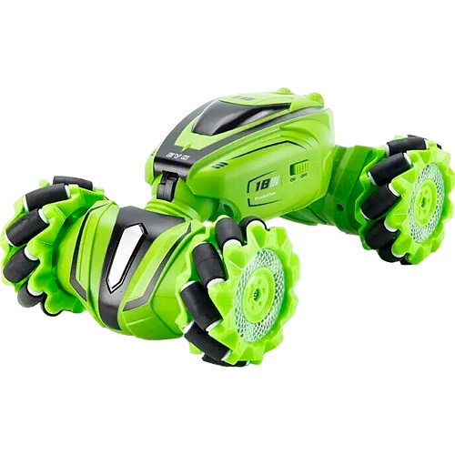 Машинка на радиоуправлении JJRC QT111 Twist Double-sided Transforming Climber Car Green