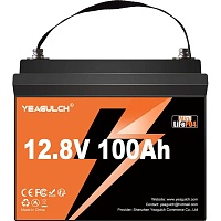 Акумулятор Yeagulch LiFePO4 12V (12.8V/100Ah/1280Wh) (YEAGULCH-12.8V/100Ah Max) - придбати в Дніпрі, Україні: ціна, характеристики | інтернет-магазин TOUCH