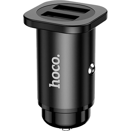 Автомобильное зарядное устройство Hoco NZ4 Car Charger 2USB 24W (Black)