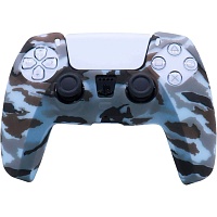 Чохол на геймпад Silicone Case для Sony DualSense Gray Camouflage