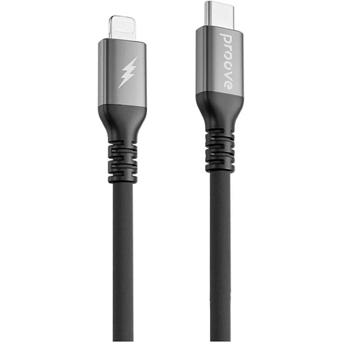 Кабель Proove ReGen Silicone USB-C to Lightning 27W 2m Black (CCRS60002121)