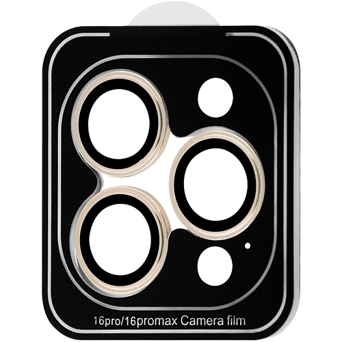 Защитное стекло на камеру Proove Achilles для Apple iPhone 16 Pro/16 Pro Max Gold (CPPAIP16PM19) 