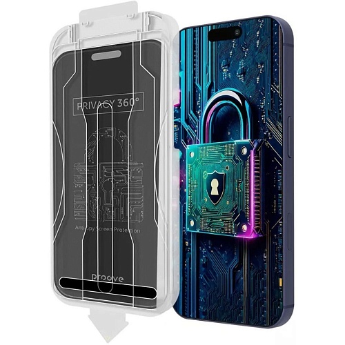 Защитное стекло Proove Privacy 360 Installation Box для Apple iPhone 16 Pro/17 (PG360I16P001)