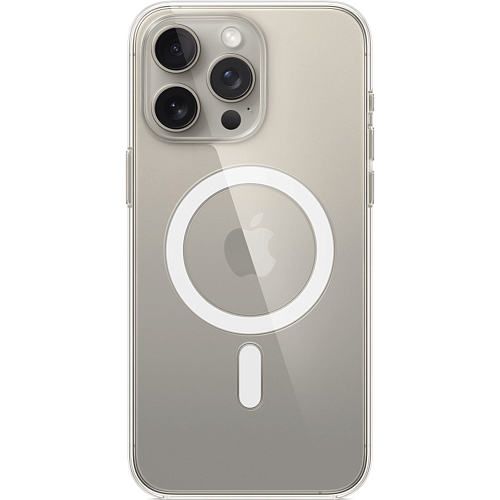 Чехол Clear Case with MagSafe для Apple iPhone 15 Pro Max Transparent AA