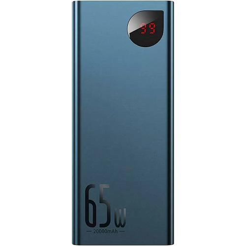 Внешний аккумулятор Baseus Adaman Metal Digital Display 20000mAh 65W Blue (PPIMDA-D03)