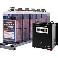 Источник бесперебойного питания (ИБП) LogicPower UPS 1500VA + 12шт. х АКБ LP 4 OPzS 2V 280Ah (19670)