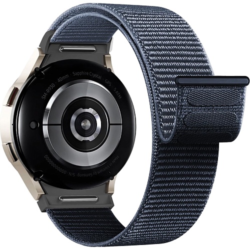 Ремешок ArmorStandart Nylon Band для Samsung Galaxy Watch 7/FE/6/6 Classic/5/5 Pro/4/4 Classic Storm Blue (ARM86848)