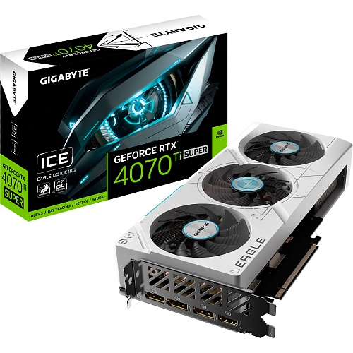 Видеокарта Gigabyte GeForce RTX 4070 Ti SUPER Eagle OC ICE 16G (GV-N407TSEAGLEOC ICE-16GD) UA