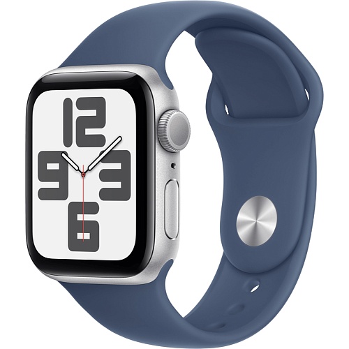 Смарт-часы Apple Watch SE 2 GPS 40mm Silver Aluminium Case with Denim Sport Band M/L 2024 (MXED3) 