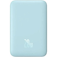Внешний аккумулятор Baseus Magnetic Mini Wireless Fast Charge Power Bank 10000mAh 20W Blue  (PPCX110103) 