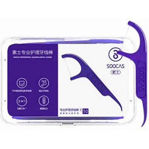 Зубна нитка Soocas Professional Cleaning Dental Floss 50шт - придбати в Дніпрі, Україні: ціна, характеристики | інтернет-магазин TOUCH