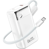 Внешний аккумулятор WiWU Power Plus T132 12000mAh 65W White (6979107511143)