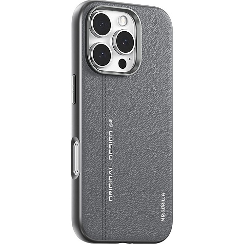 Чехол Blueo Leather with MagSafe для Apple iPhone 16 Pro Max Grey (B52-I16PMGRY)