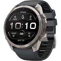Смарт-часы Garmin Fenix 9 Pro 51mm Titanium with Graphite/Black Silicone Band (010-04337-25/26)