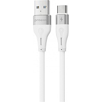 Кабель Proove Soft Silicone USB-A to USB-C 2.4A 1m White (CCSO20001202)