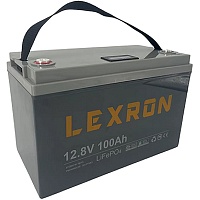Аккумулятор Lexron LiFePO4 12V (12.8V/100Ah/1280Wh) (LR-LTM-12.8V-100AH)